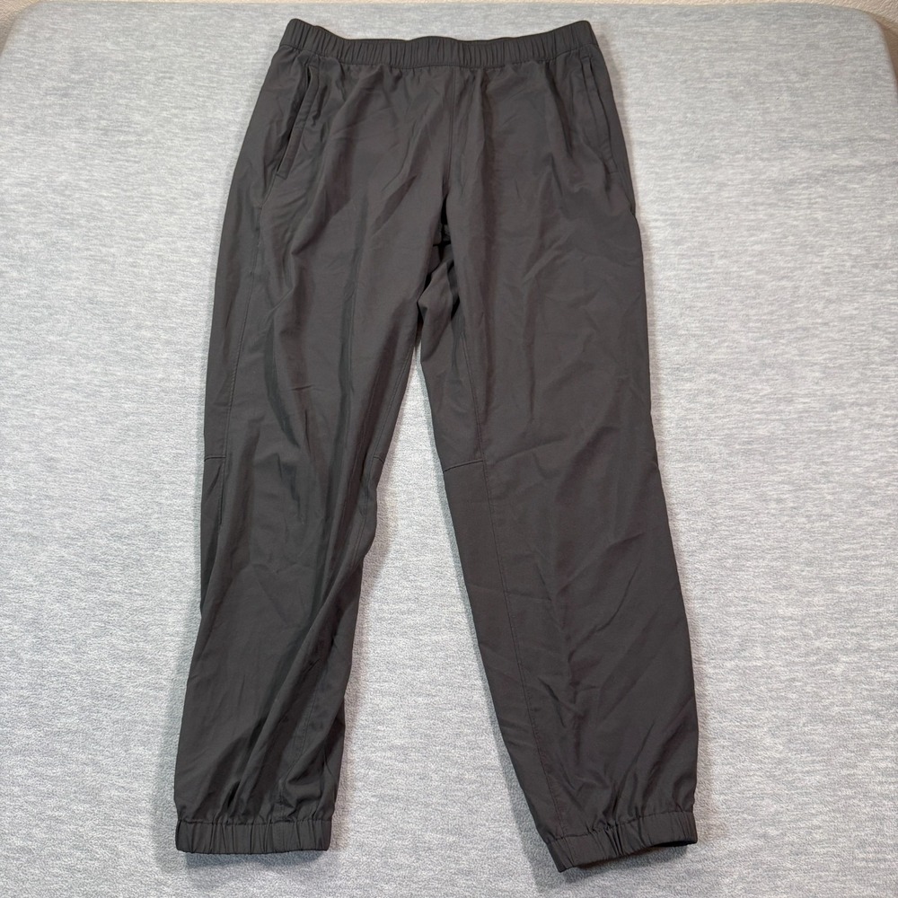 Old Navy Joggers Mens Large Black Active Quick Dry Lightweight Gym Zip Ankle